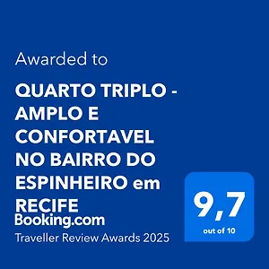 Triplo - Amplo E Confortavel No Bairro Do Espinheiro Quarto em Acomodações Particulares